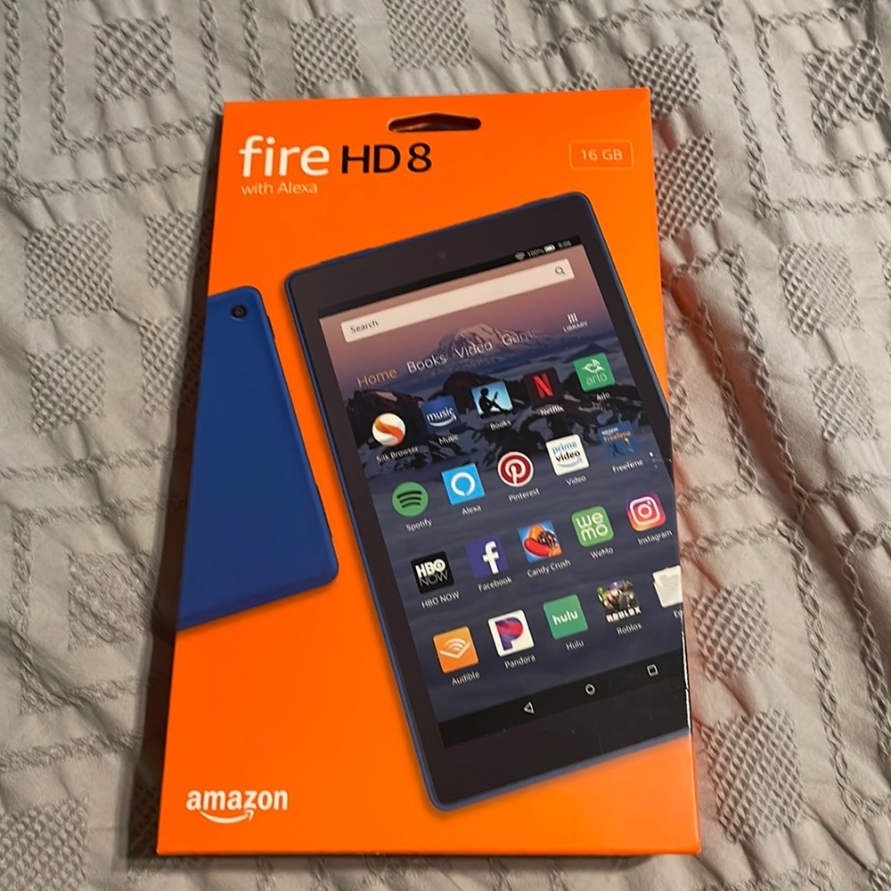 Blue Alexa Fire HD 8